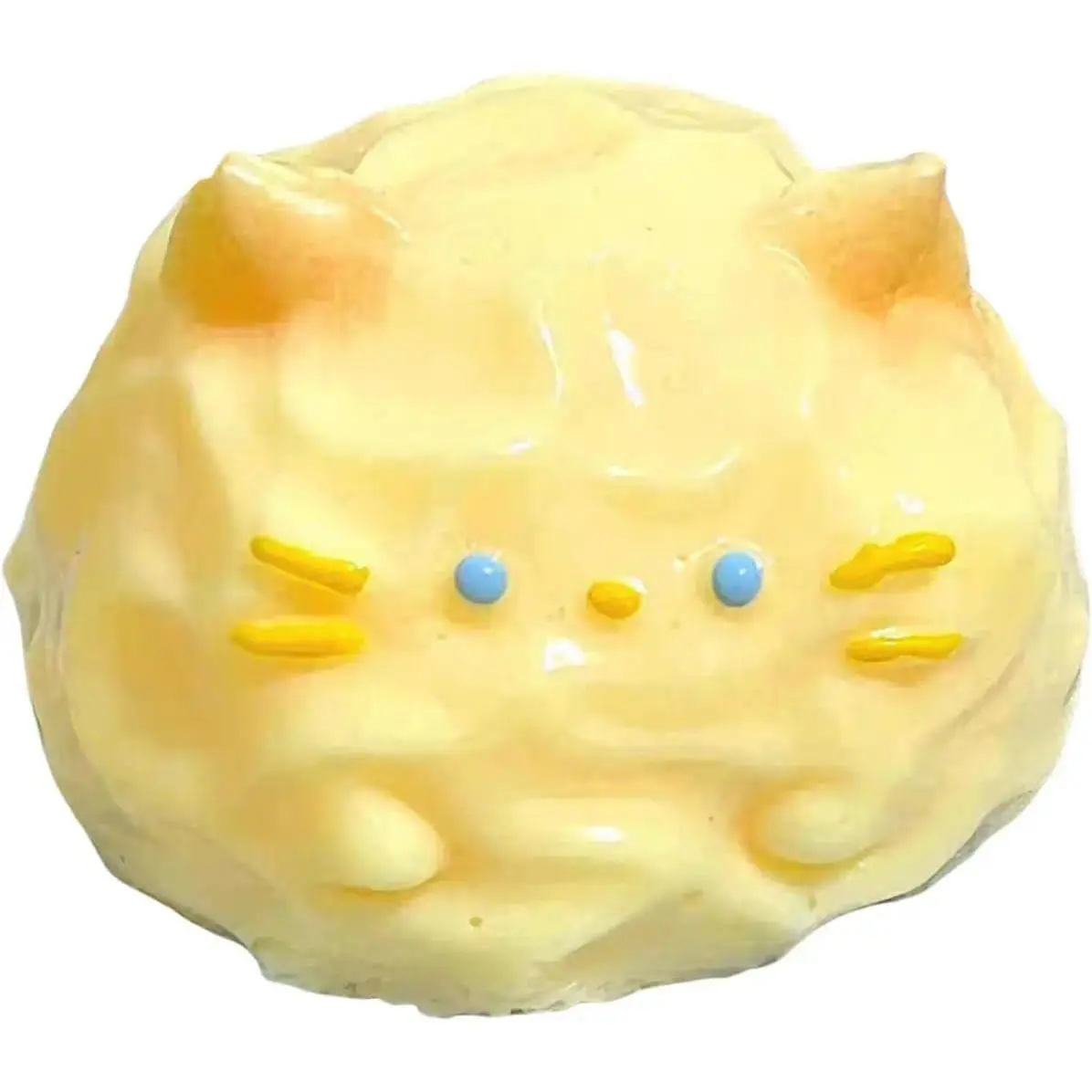 Stress Relief Toy, Dog Cat Dessert Squeeze Toy Stress Relief Pet Animal Shape Dessert Sensory Fidget Toy Slow Rising Hand Relaxation Decompression Stress Ball (Yellow)