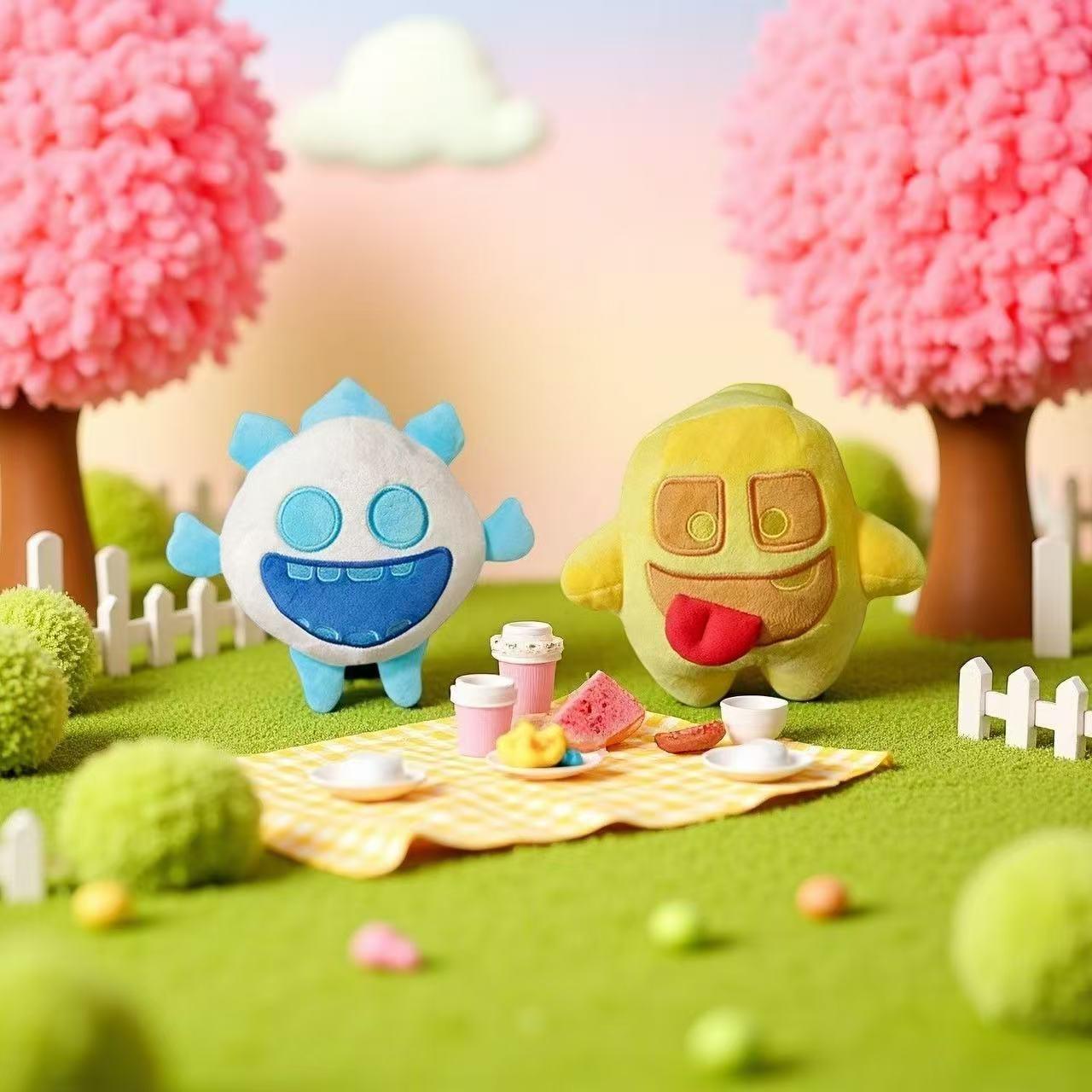 Tower Defense Game Sprites Plush Toy - Ice & Healer, Stuffed Character Dolls, Bulk Lot Clearance Sale