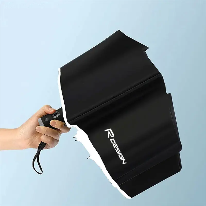 Automatic Reflective Car Umbrella, Three Color Nylon Waterproof, Stainless Steel Frame, Foldable, Night Light, for Volvo Cars