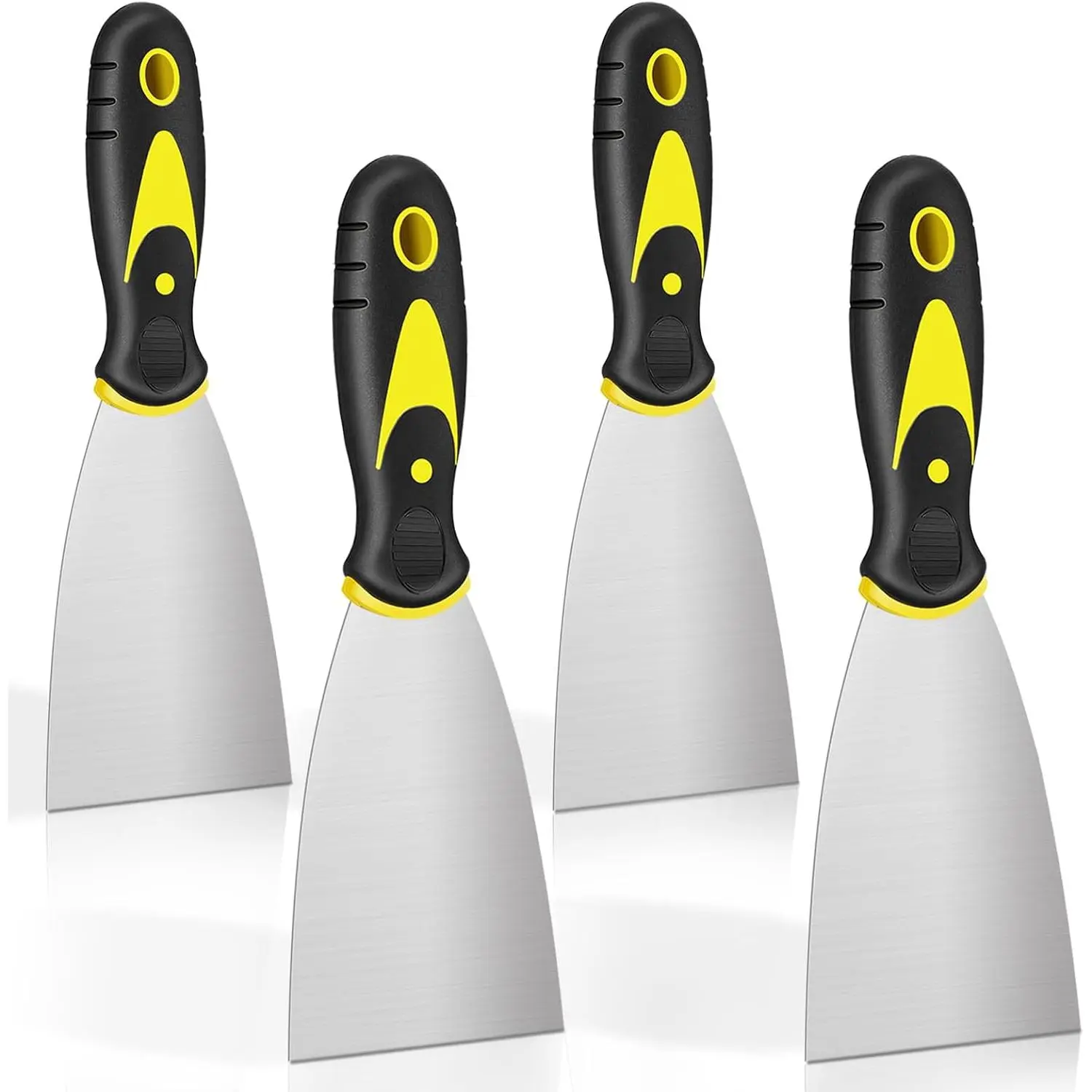 Putty  Set, Stainless Steel Spackle   Scraper Tool Wallpaper Scraper (4PCS-2"")