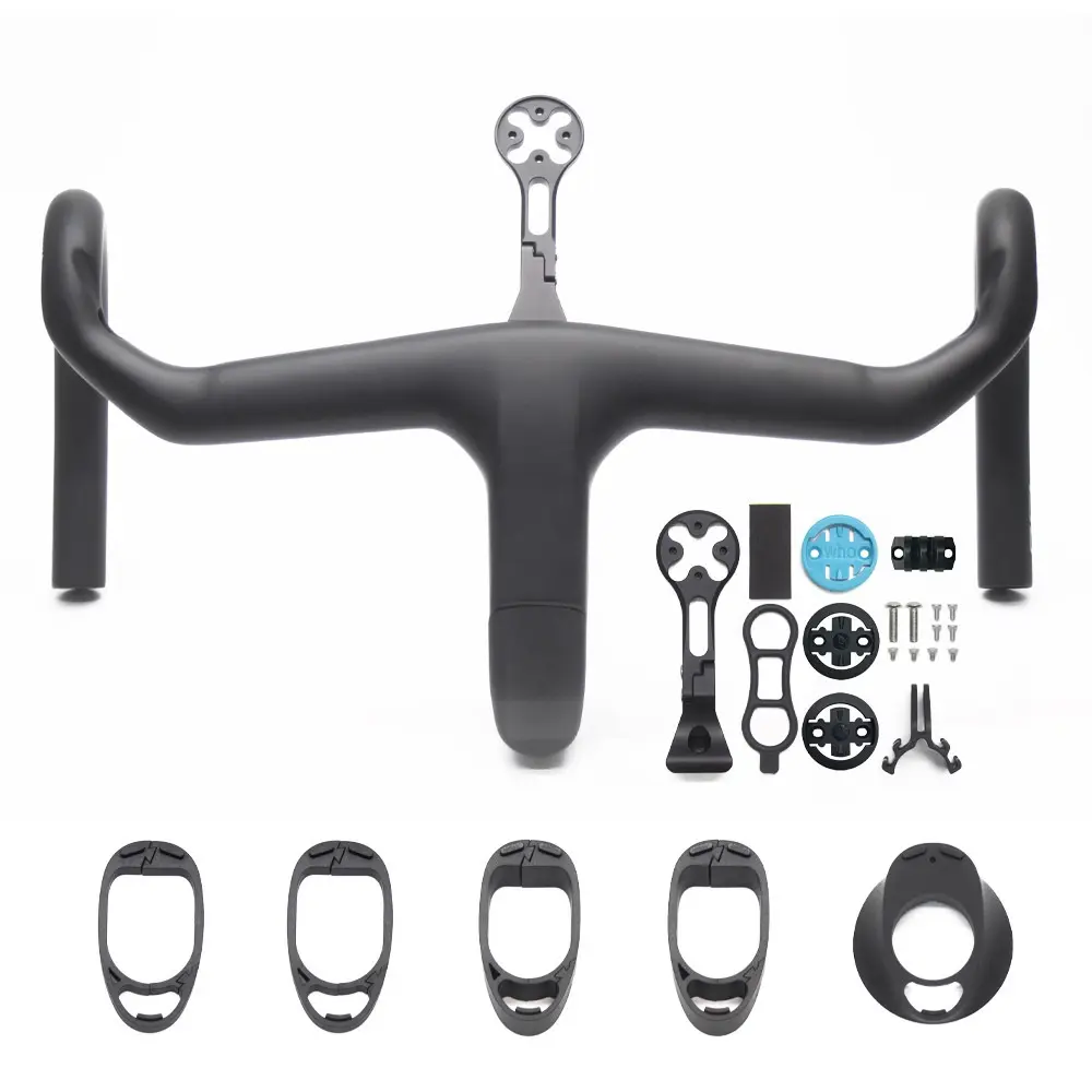 Aero RSL OCLV Carbon Integrated Road Bike Handlebar Stem for Madone Gen 8 Checkmate SLR Ergonomic -7° Cockpit Road Bike Parts