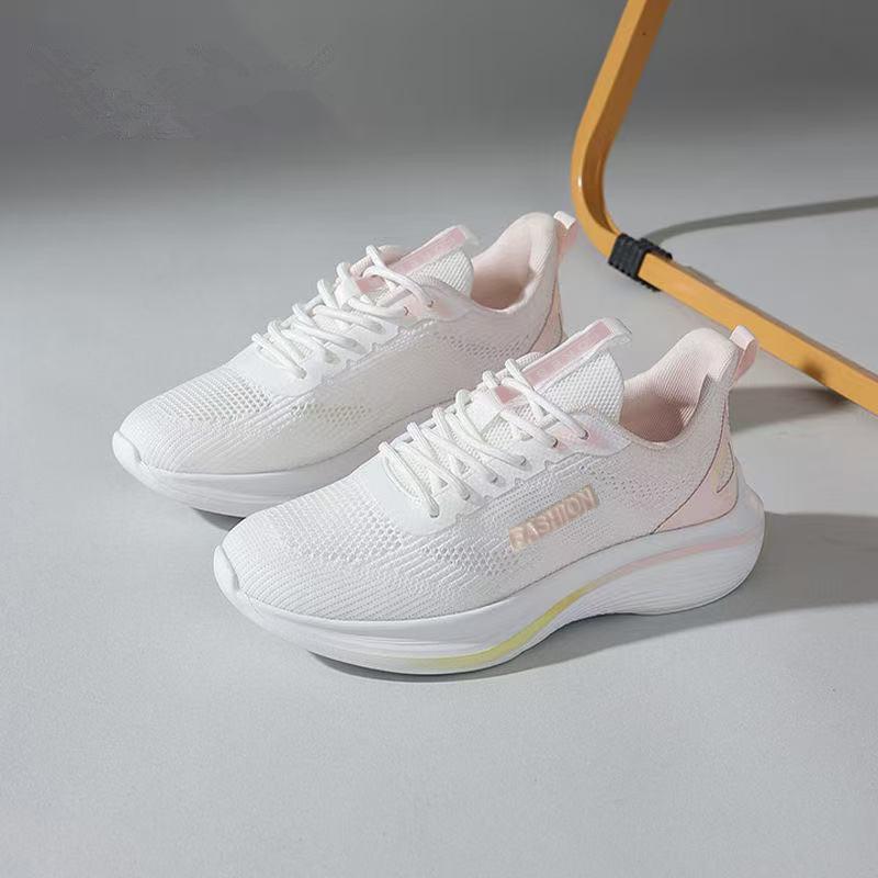 2026 Autumn New Korean Style Breathable Flyknit Women's Shoes, Trendy Student Running Sneakers, Casual Shoes, Women's Footwear