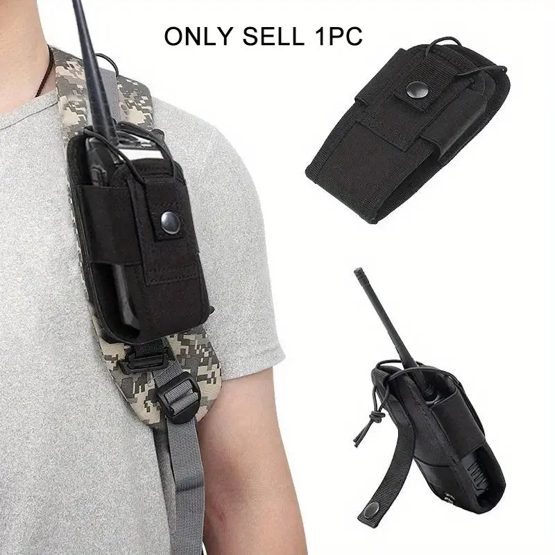 Outdoor Tactical Walkie-Talkie Kit, Thickened Durable Adjustable Strap, Camping Hiking Exploration Site Duty, Outdoor Explorer Engineering Security Personnel