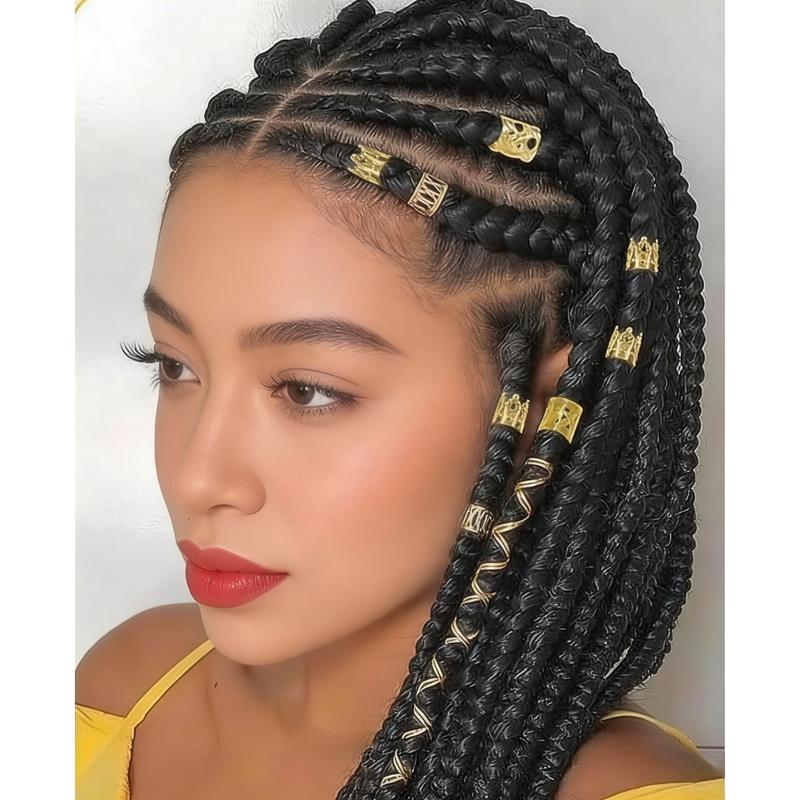 Exquisite Hair Jewelry Set – Multi-Style Dreadlock & Braiding Accessories, High-Quality Metal Construction, Flexible and Adjustable Beads, Ideal for Party Hairstyling and Holiday Gifting Secure Hold Duckbill Clips French Twist Side Comb Large Frosted Oval Exquisite Hair Jewelry Set – Multi-Style Dreadlock & Braiding Accessories, High-Quality Metal Construction, Flexible and Adjustable Beads, Ideal for Party Hairstyling and Holiday Gifting Secure Hold Duckbill Clips French Twist Side Comb Large Frosted Oval