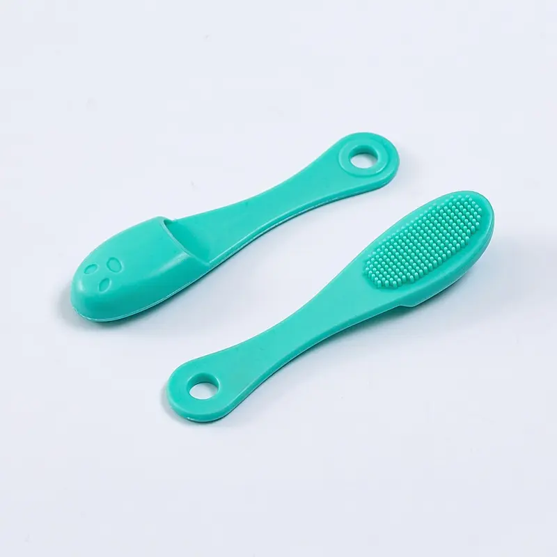 Silicone facial cleansing brush, deep nose cleaning brush, soft-bristled finger brush for chin pores, blackhead and acne removal tool for the nose