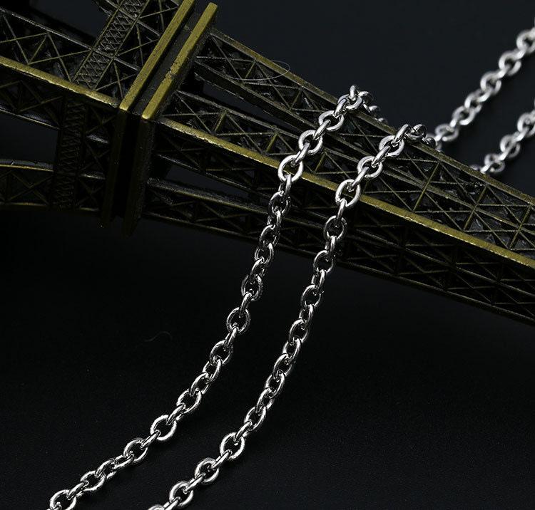 Anime Kanji Chain Stainless Steel Gaara Demon Slayer Japanese Streetwear Jewelry - Love Symbol Necklace for Naruto Fans Trendy Brand Personality  Necklace for Men and Women, Bold Hip-Hop Pendant Sweater Chain, Couple Pendant Long Necklace