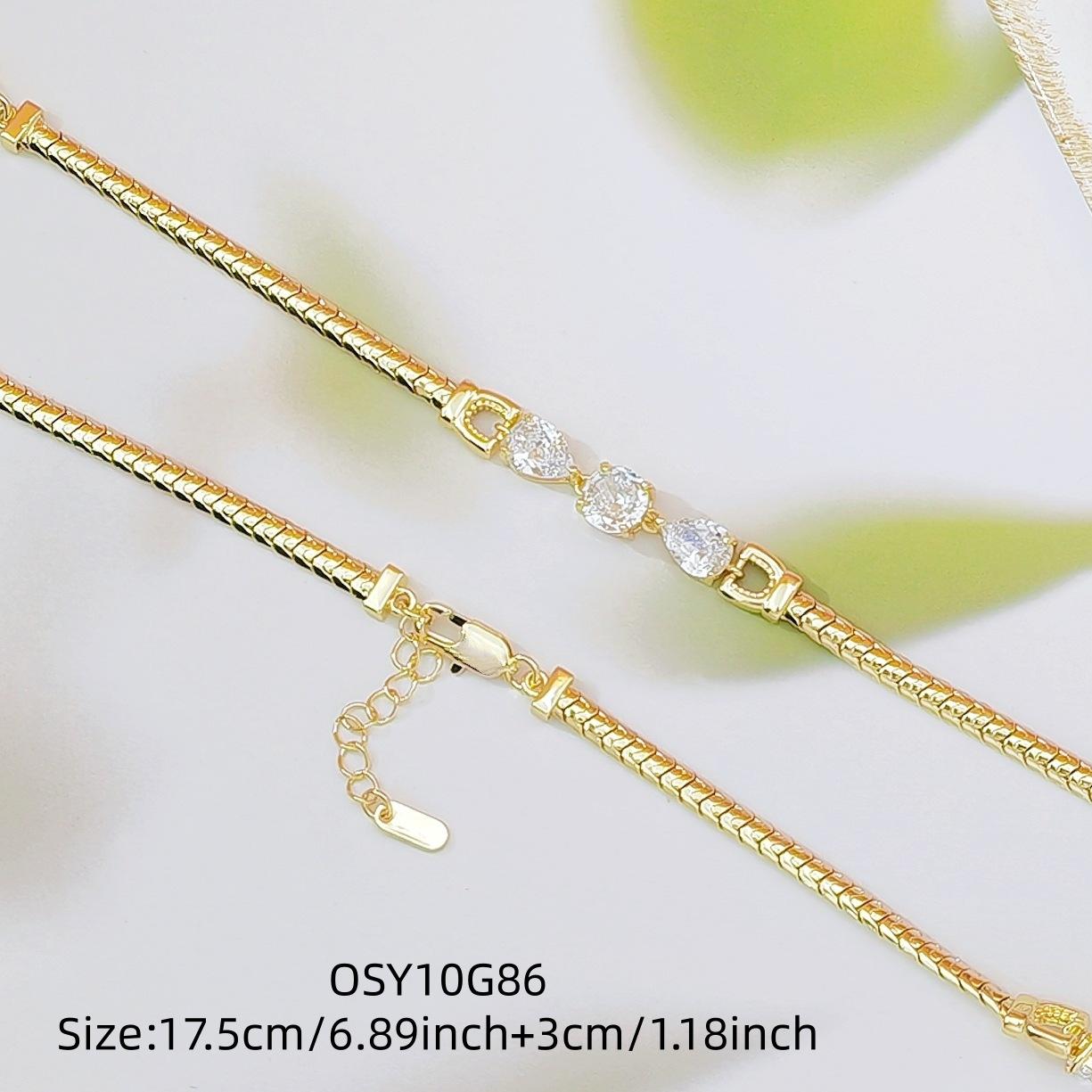 18K Gold Plated CZ Tennis Bracelet for Women Luxury Minimalist Paved Crystal Chain Bracelet Dainty Elegant Shiny Jewelry Versatile for Daily Wear, Parties, Weddings & Gift Giving