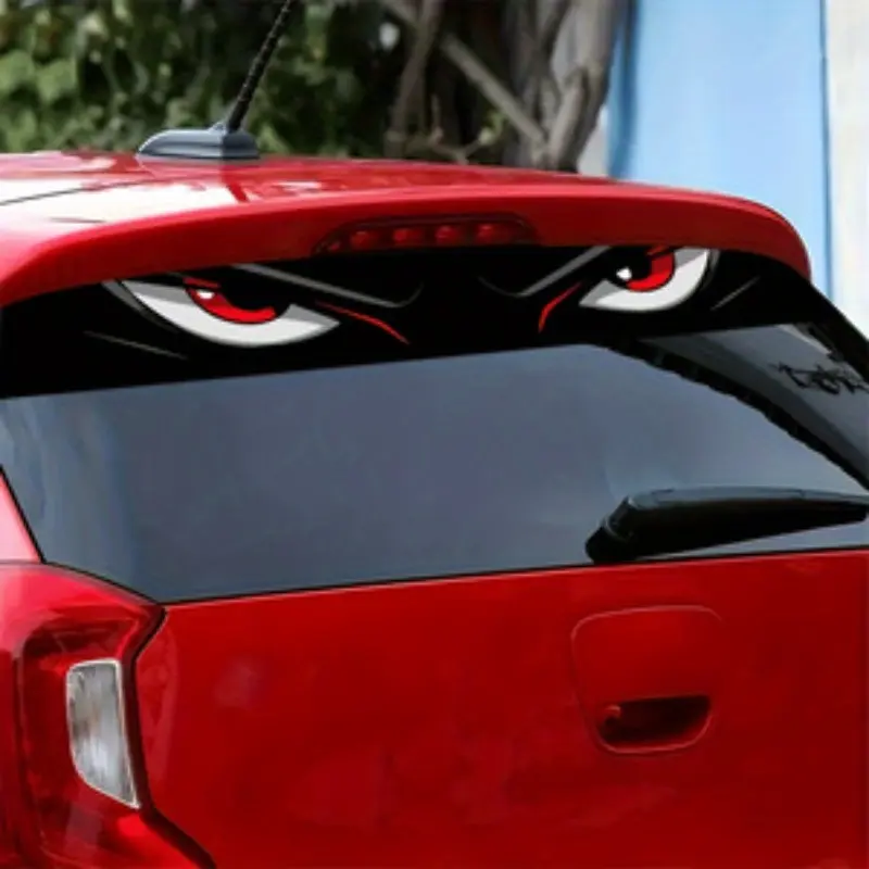 1pc Car Windshield Sticker, Car Window Decal, Bold Eye Design, Fits All Vehicle Models, Front and Back Windshield, Scratch-Resistant, Easy Application