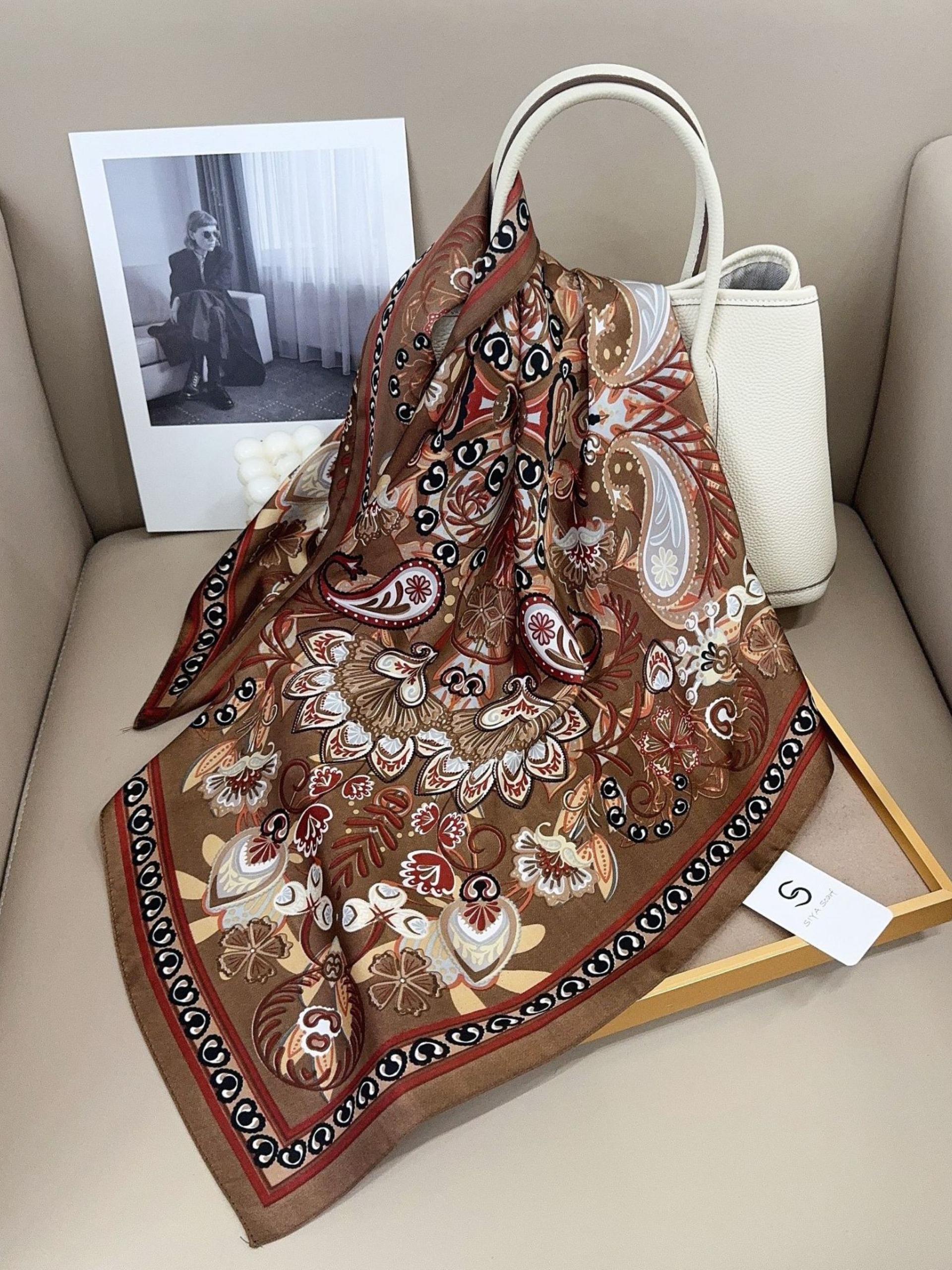 Women's Floral Spring and Summer Scarf, Lightweight Daily Headband and Hair Accessory to Elevate Your Style