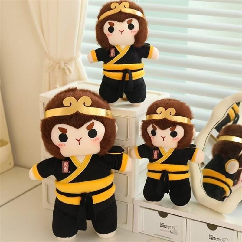 Cute Wukong Sun Wukong doll plush toy Qitian Dasheng monkey children's doll birthday gift