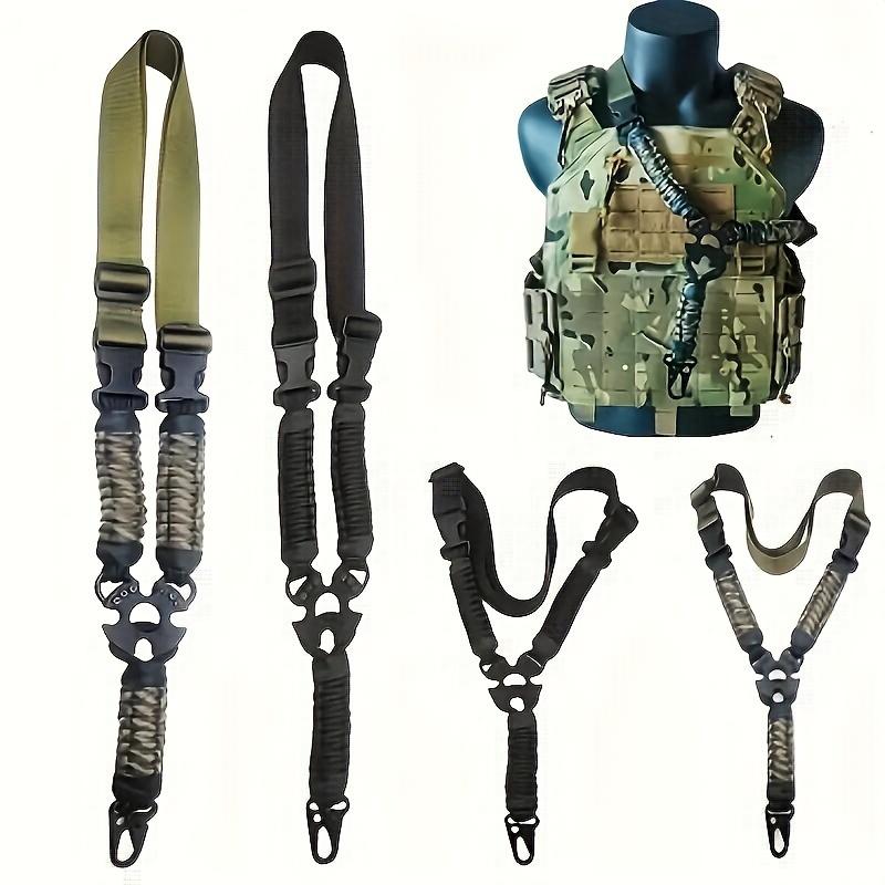 Outdoor Hunting Nylon Quick Release Single Point Slings,  Snap Accessories, Hunting Tool Use Tactical Nylon Quick-Release Single-Point Sling |   Hunting Tool Accessory with Adjustable Buckle - Durable Camo Pattern & Zero Slips