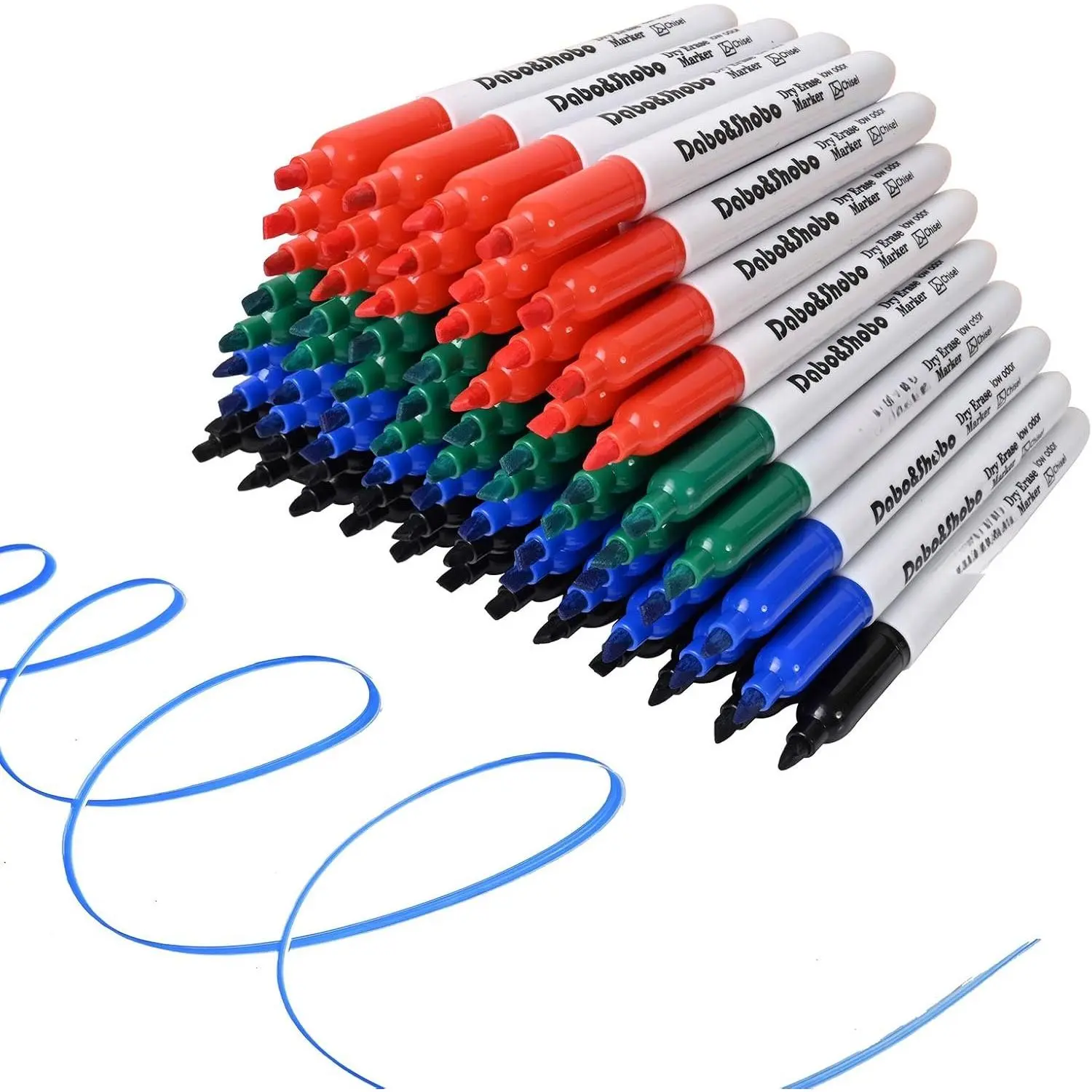 White Board Markers-72 Pcs 4 Color Fine Tip Dry Erase Markers, for Writing  Whiteboard Mirrors Glass for Office