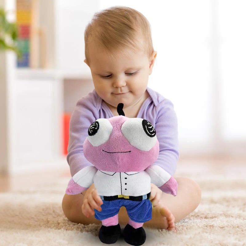 Smiling Friends Red Guy Plush Toy, Soft Meme Character Stuffed Doll, Cute Cartoon Plushie Gift for Fans & Kids