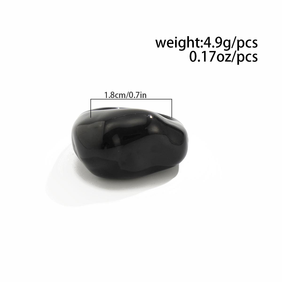 Transparent Colorful Resin Wide Curved Band Rings Retro INS Trendy Unique Niche Design Stackable Finger Rings Y2K Aesthetic Dainty Bold Fashion Jewelry Casual Stylish Accessories for Women Daily Party Street Vacation Outfit Layering Wear