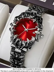 Men's Retro Fashion Analog Quartz Watch, Vintage Fashion Watch, Alloy Case, Mineral Glass Dial, Buckle Closure, Silver Color, All Seasons, Gift