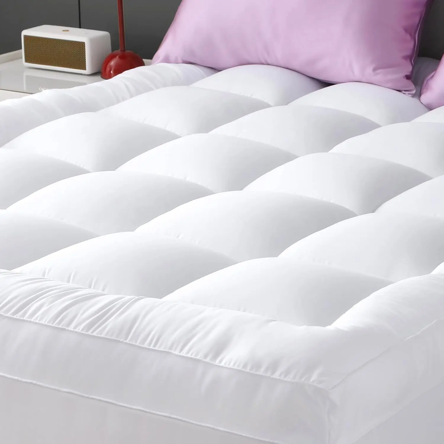 Queen Mattress Topper Thick, Cooling Plush Mattress Pad
