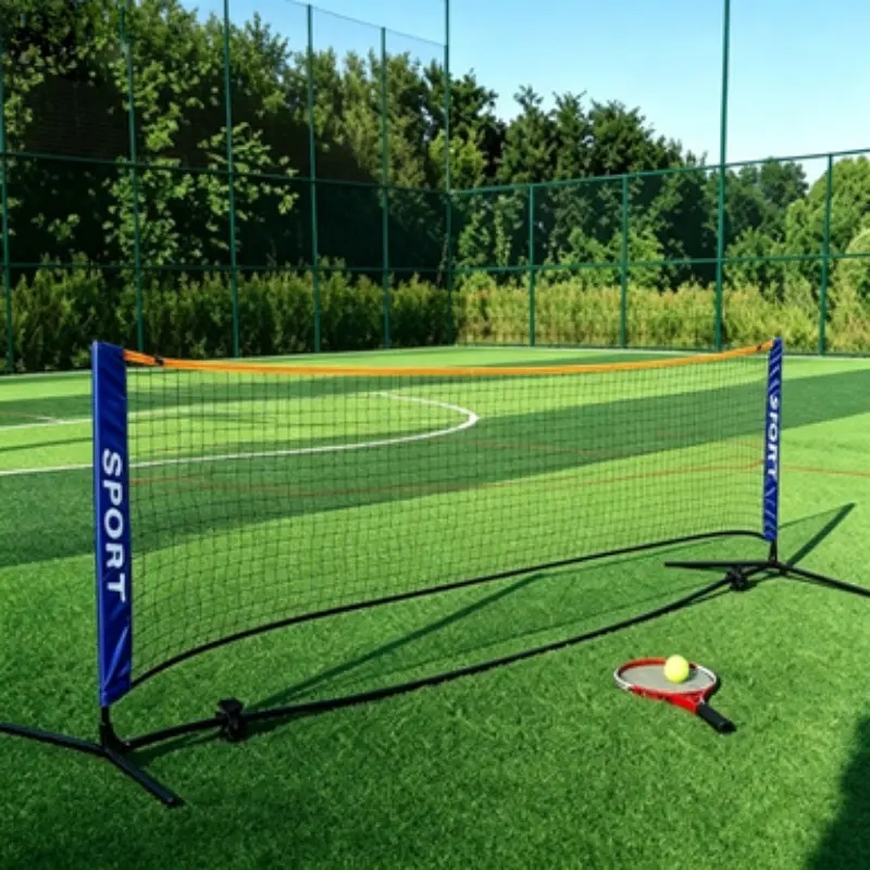 1pc Portable Badminton Net,Sport Training Foldable Badminton Tennis Net for Indoor Outdoor Backyard Court Beach,Sports Nets for Tennis,Pickleball,Volleyball