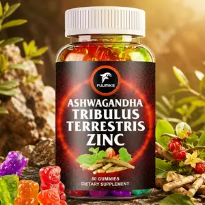 Men'S Health Vitamin Gummies, With Vitamin C, Zinc, Tribulus Terrestris, Ashwagandha, Support Energy + Vitality, Immune, Packaging May Vary