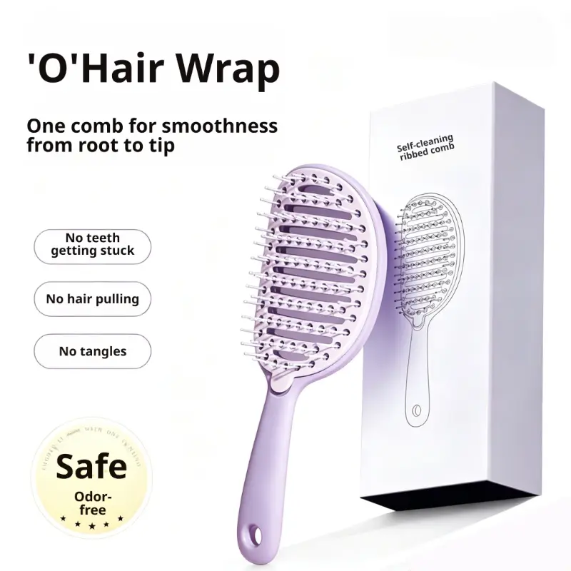 High-Quality Scalp Massage Comb - Self-Cleaning, Unisex, Sturdy Long-Lasting, Effortlessly Untangles Knotted Hair for Wet & Dry Use (Party Gift, Home Supply),Funny,Christmas,silicone,decorative