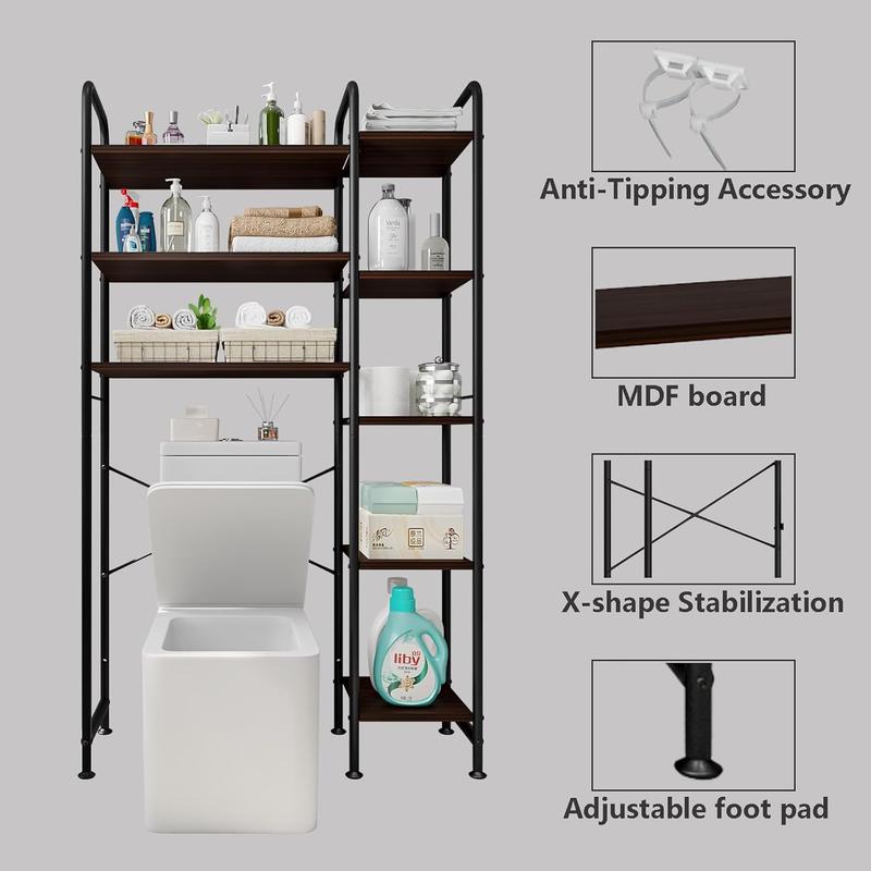 Over The Toilet Storage Bathroom Organizer Shelf Freestanding Space Saver with Toilet Multifunctional Rack Bathroom Organizer Towel Metal Deals For You Days Over The Toilet Storage Bathroom Organizer Shelf Freestanding Space Saver with Toilet Multifunctional Rack Bathroom Organizer Towel Metal Deals For You Days