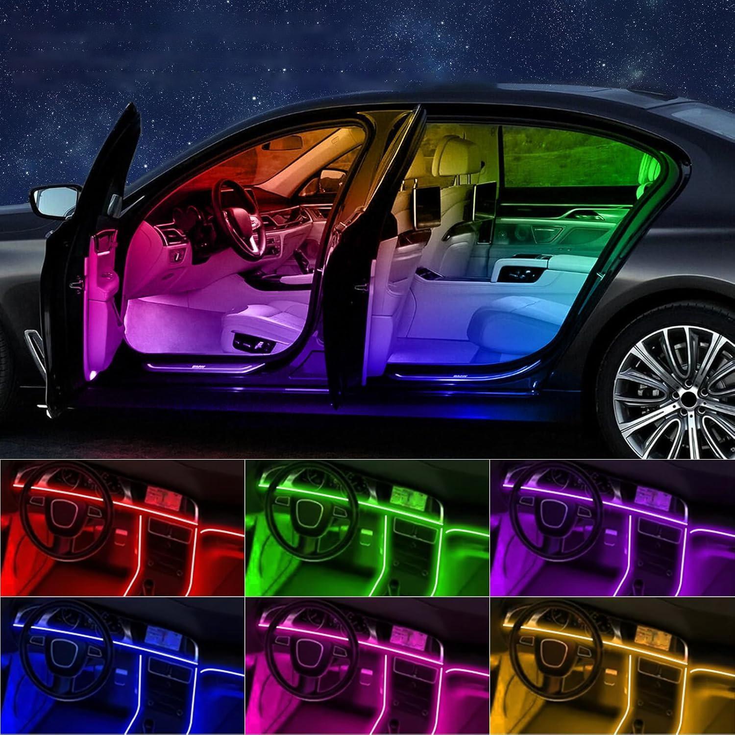 110cm Car LED Light, RGB Car Interior Atmosphere Lamp strip,USB Powered Center Console Dashboard Acrylic Lamps Strip APP Remote Control 110cm Car LED Light, RGB Car Interior Atmosphere Lamp strip,USB Powered Center Console Dashboard Acrylic Lamps Strip APP Remote Control