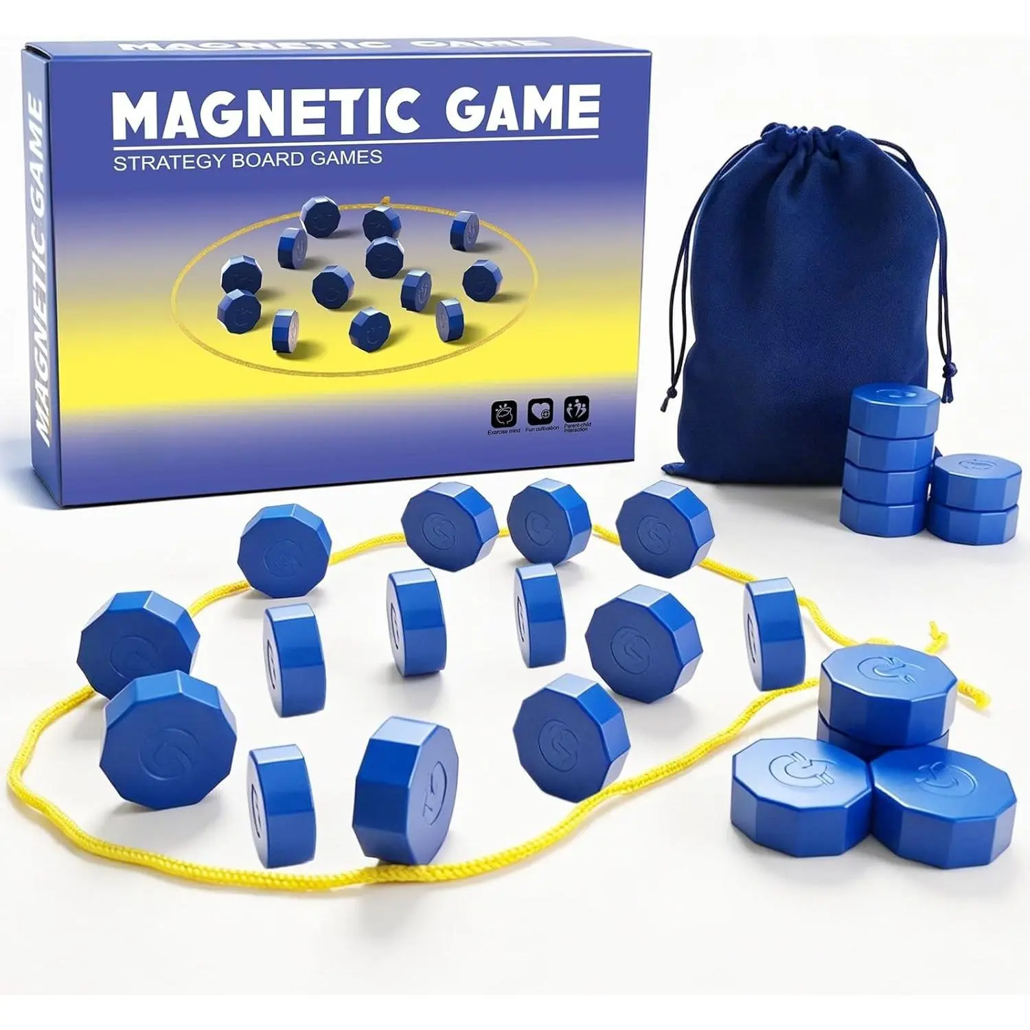 Chess Game with String for Easter Basket Stuffers Family Games Night, Great Fun Puzzle Strategy Games for Family & Party Camping Tops Game Collections