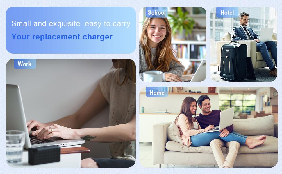 Universal 65W USB C Laptop Charger Compatible with HP chromebook Lenovo Dell Acer Asus Samsung Google Computer Type C Power Adapter