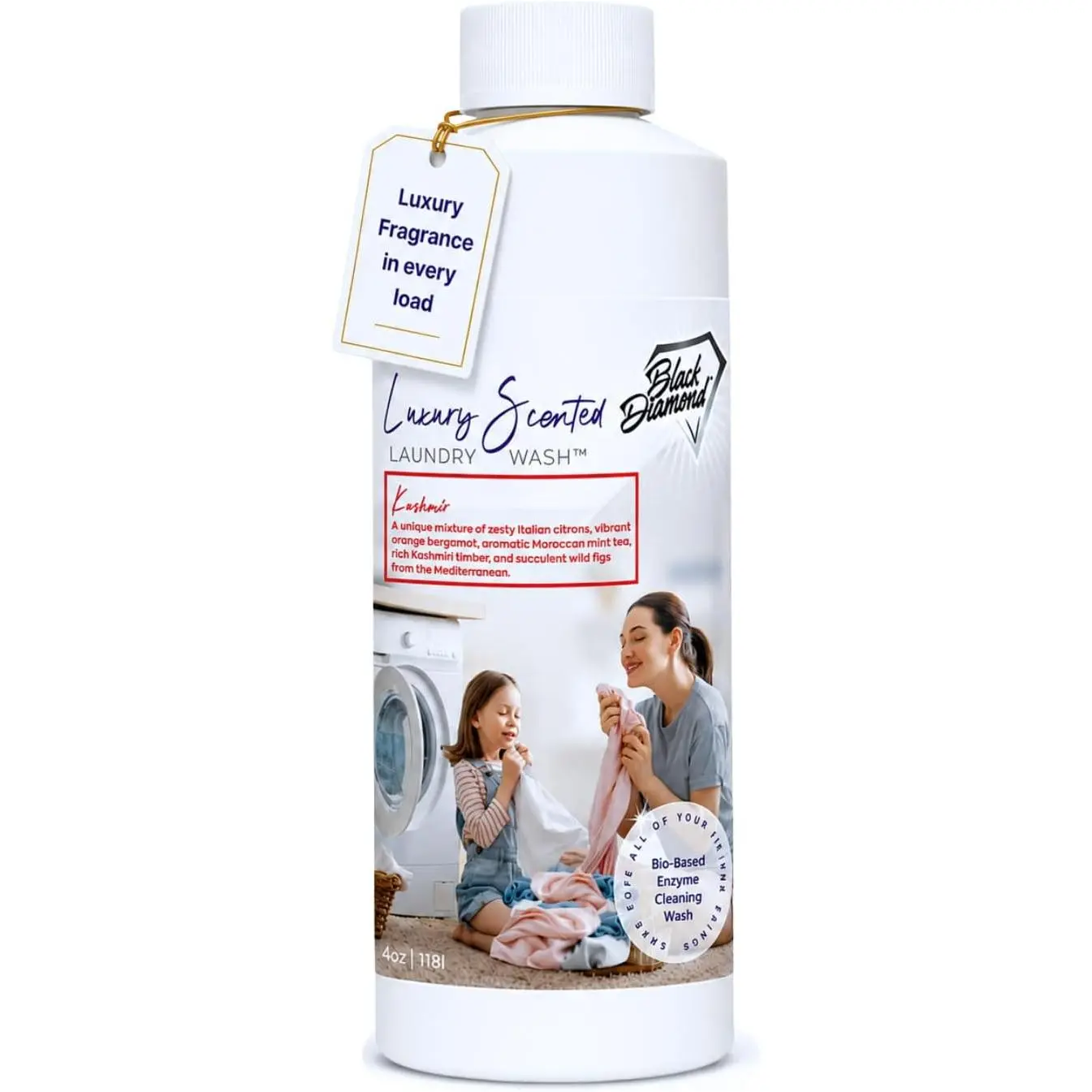 Kashmir Luxury Scented Laundry Wash,  Detergent,  Cleaning Performance, Long-Lasting , Trial Size.