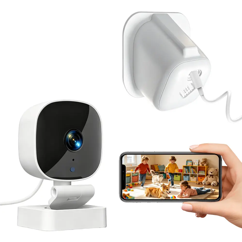 1pc Home Monitoring 1080P HD WiFi Camera, Wireless Security Camera, Night Vision, Motion Detection, Two-Way Intercom, Stick to Glass, Watching Fish, No Battery Needed