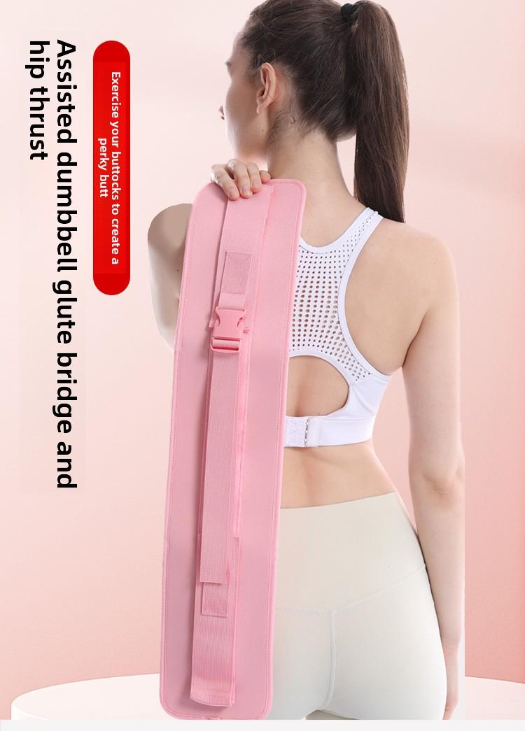 Waist belt for dumbbells and barbells, weight-bearing belt, hip bridge support belt, fitness weight-bearing training belt, hip thrust weight-bearing belt