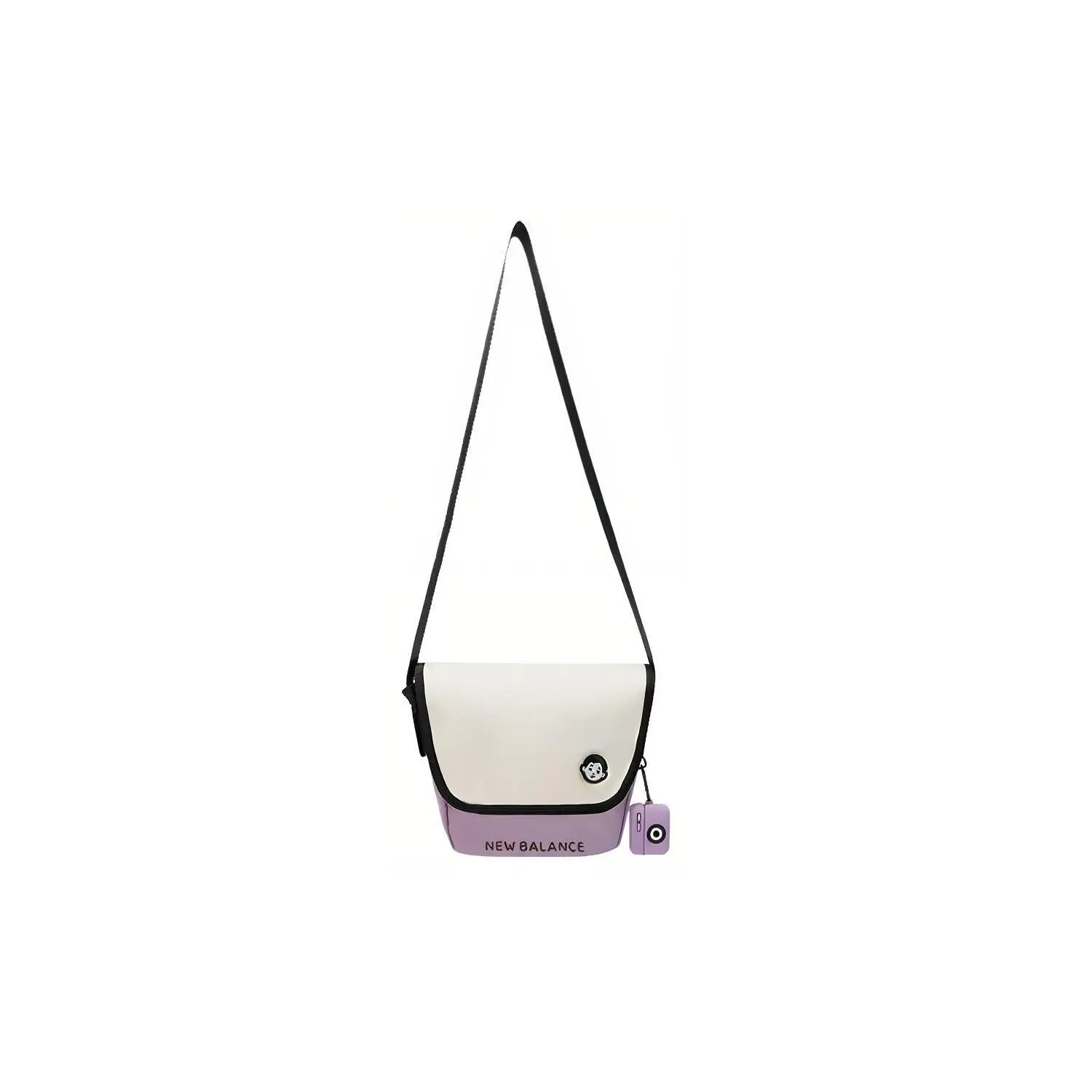 New Balance x Noritake Japanese-Style Woven Crossbody Bag for Men and Women – White and Purple