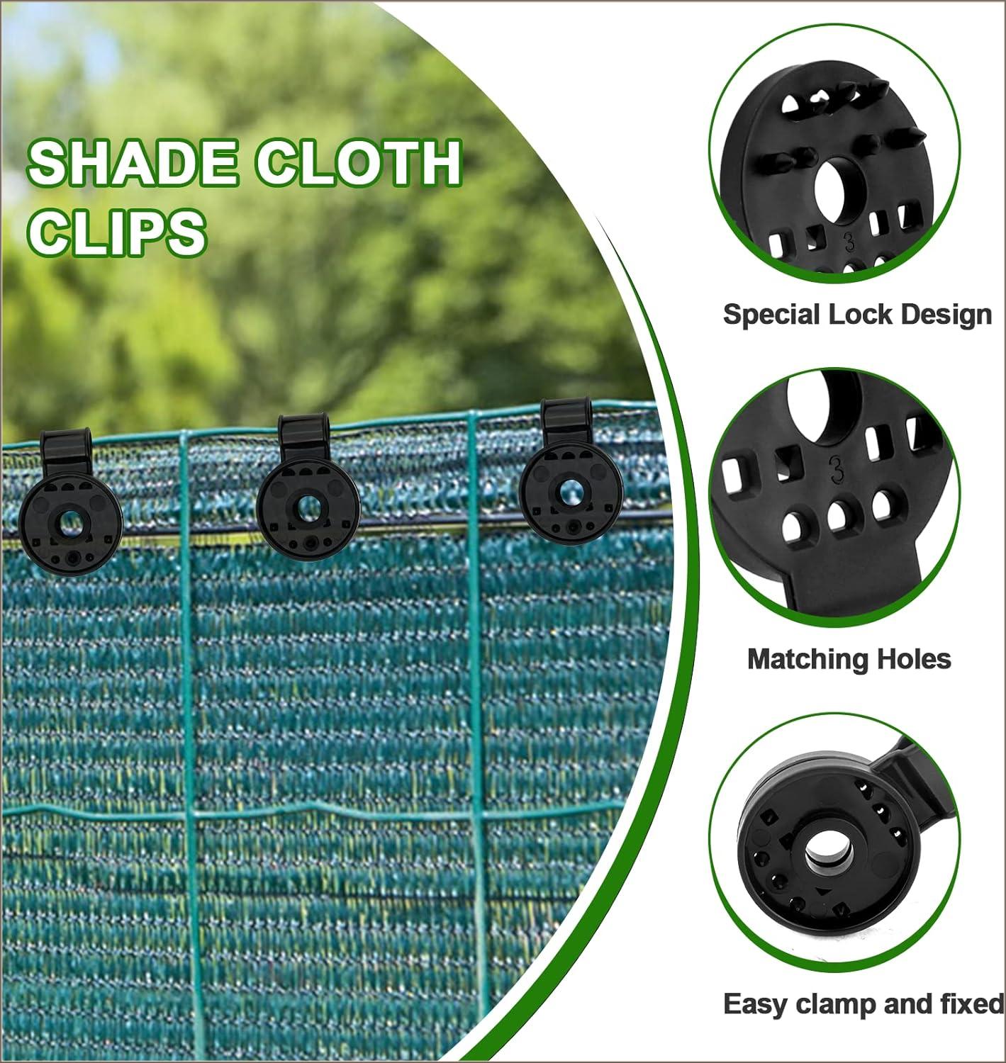 50 PCS Heavy Duty Shade Cloth Clips, Lock Grip Clamps for Sun Shade Sail, Tarps, Mesh & Canopy, Windproof Awning Holders for Outdoor Summer Use 50 PCS Heavy Duty Shade Cloth Clips, Lock Grip Clamps for Sun Shade Sail, Tarps, Mesh & Canopy, Windproof Awning Holders for Outdoor Summer Use