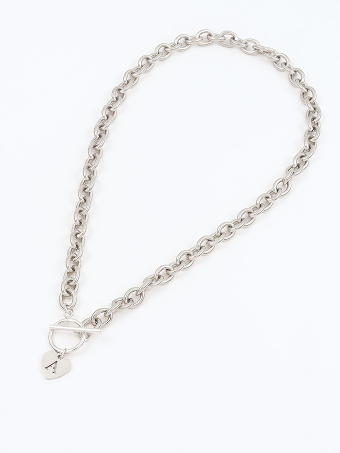 Fashion Heart Initial Letter Pendant Necklace for Women, Fashion Jewelry for Party, Daily Clothing Decor, Trendy All-match & Exquisite Jewelry for Birthday Gift, Heart Shaped Necklace