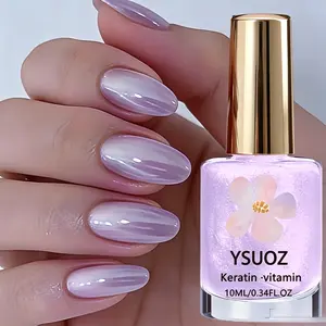 Purple Pearl Shell Nail Strengthening Oil, Alcohol-Free, Quick Natural Drying, Long-Lasting Shine, Manicure-Friendly, Suitable for All Seasons and Key Occasions