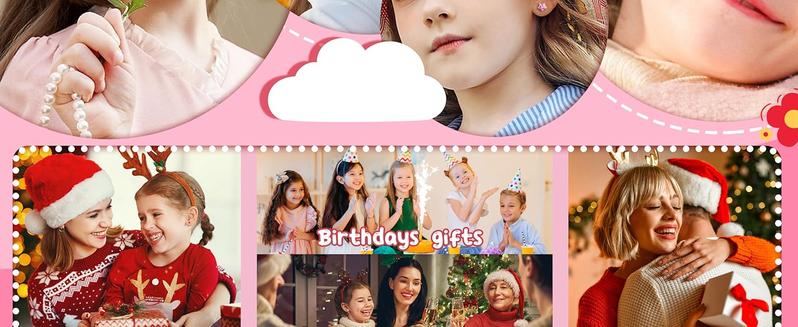 CASSIECA 24Pairs Hypoallergenic Earrings for Girls Women  Screw Back Earring Cute  Earrings 4mm Tiny Screwback Flat Back Stud Earring