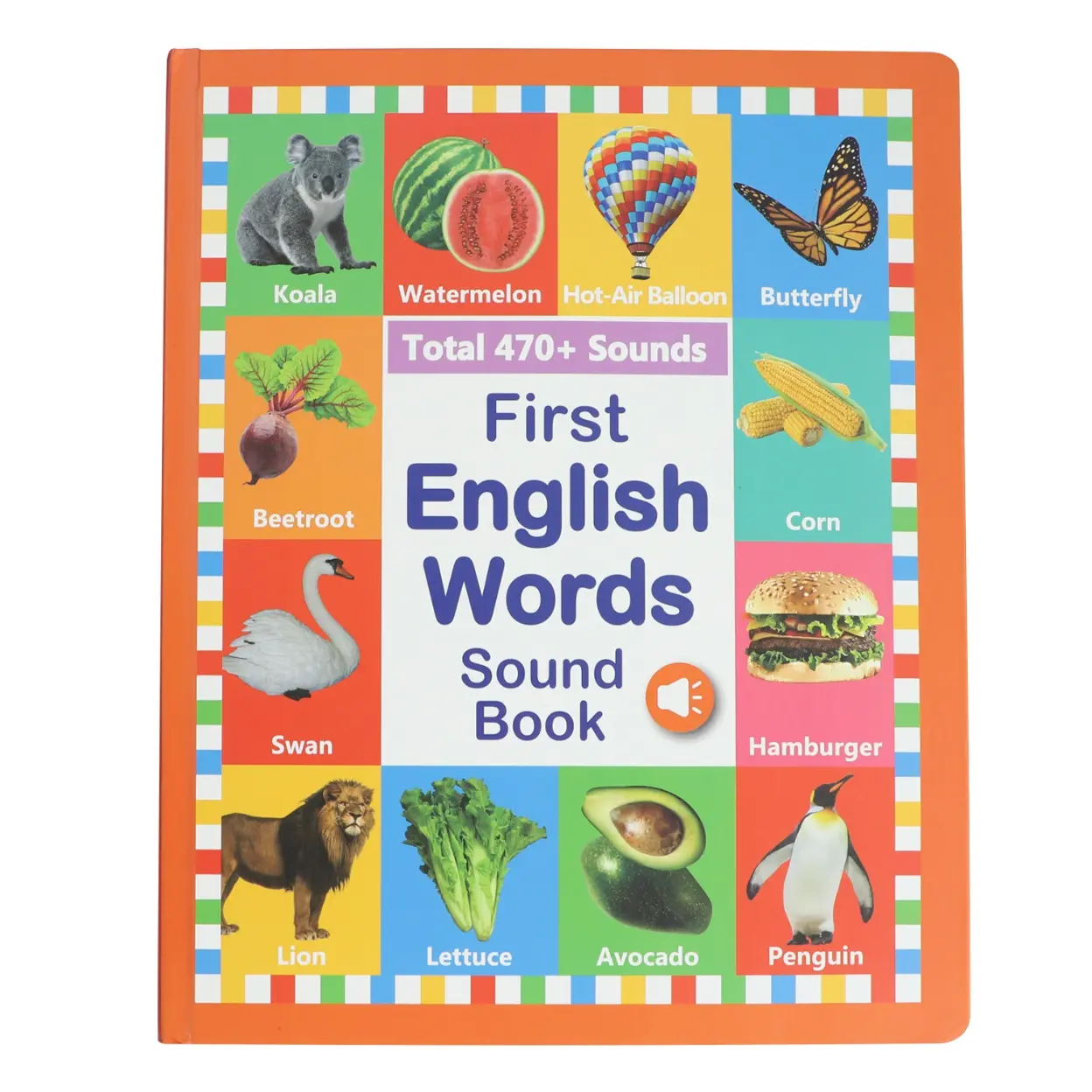 Baby's First English Audio Flash Cards for Toddlers - 470+ Audio Segments, Fun Word Games, Bilingual Educational Toy for Language Learning & Vocabulary Building, Perfect Gift