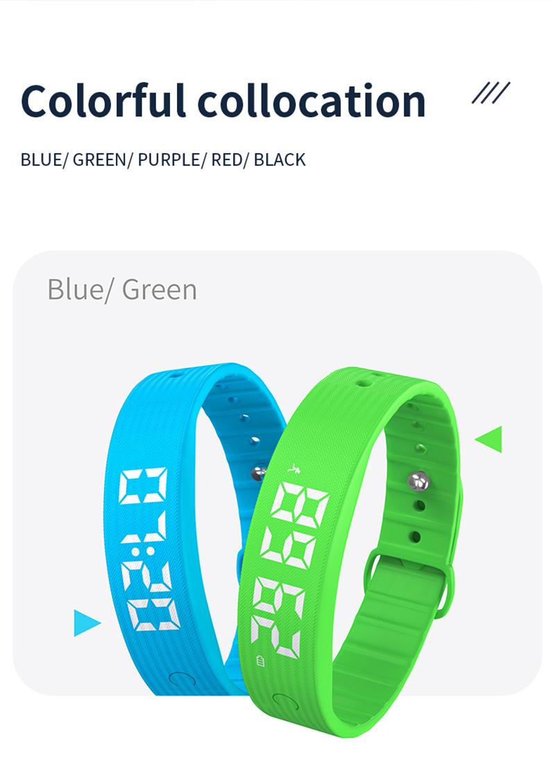 Smart Multifunctional Wristband Fitness Bracelet IP65 Waterproof Sport LED Activity Sleep Tracker 24 Hours Pedometer Smart Watch