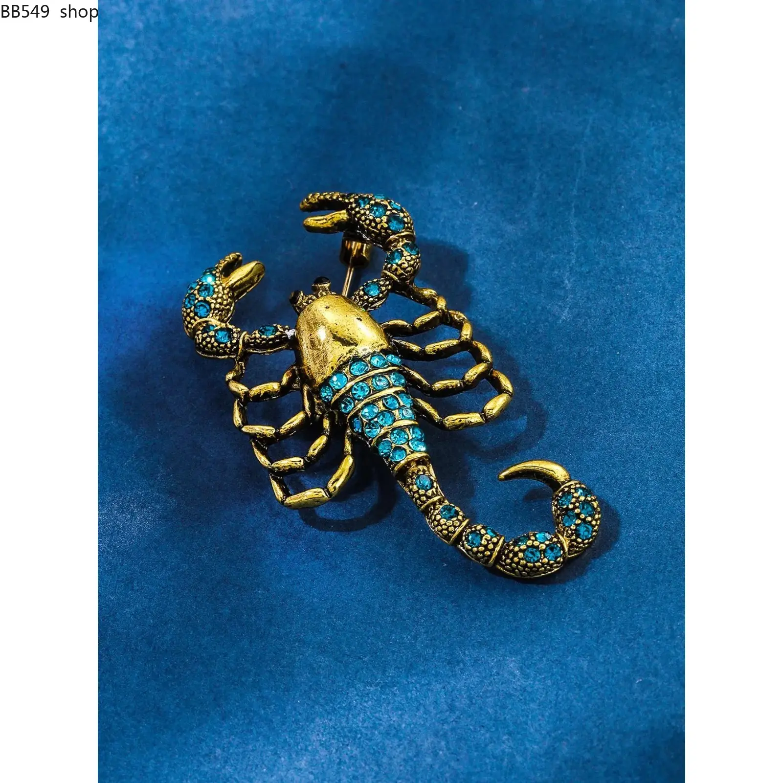 Fashion Rhinestone Decorated Scorpion Brooch Pin, Punk Rock Style Suit Accessories for Men & Women, Fashion Accessory, Zinc Alloy Jewelry, Jewellery, Durable Metal Pins