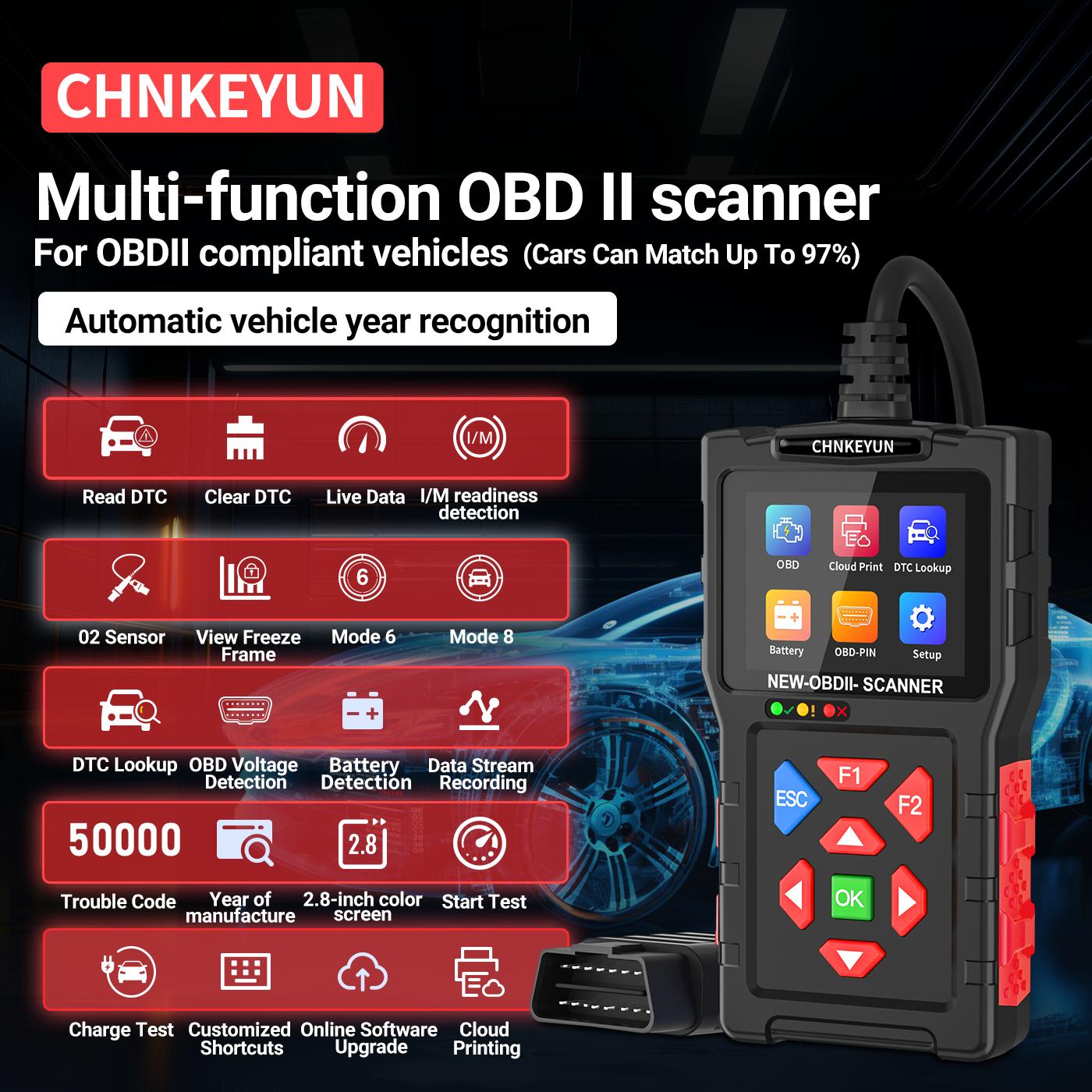 OBD2 Advanced Diagnostic Tool Professional Engine Code Reader Reset Real-Time Data for Mode 6 & 8 Vehicles After 1996 No Battery OBDII/EOBD CAN escaner automotriz OBD2 Advanced Diagnostic Tool Professional Engine Code Reader Reset Real-Time Data for Mode 6 & 8 Vehicles After 1996 No Battery OBDII/EOBD CAN escaner automotriz