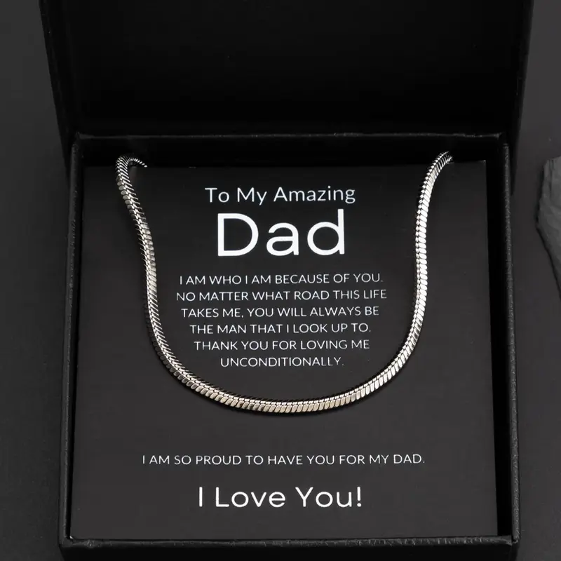Men's Summer Street Trend Minimalist Chain Necklace Perfect for Gift, Trendy Classic Chain Necklace, Chic All-match Jewelry As Boyfriend Gifts with Gift Box, Cuban Link Chain, Men Accessories