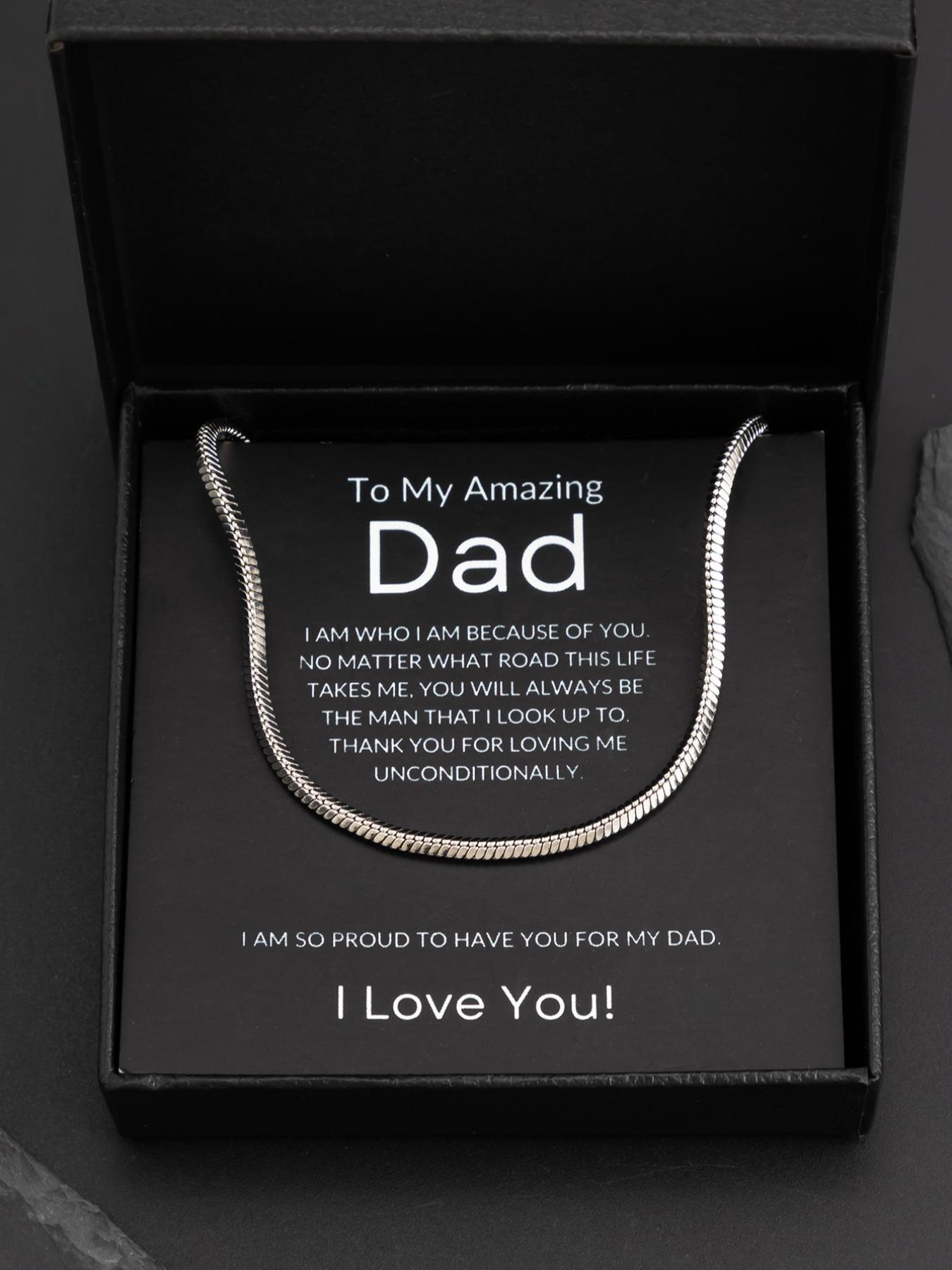 Men's Summer Street Trend Minimalist Chain Necklace Perfect for Gift, Trendy Classic Chain Necklace, Chic All-match Jewelry As Boyfriend Gifts with Gift Box, Cuban Link Chain