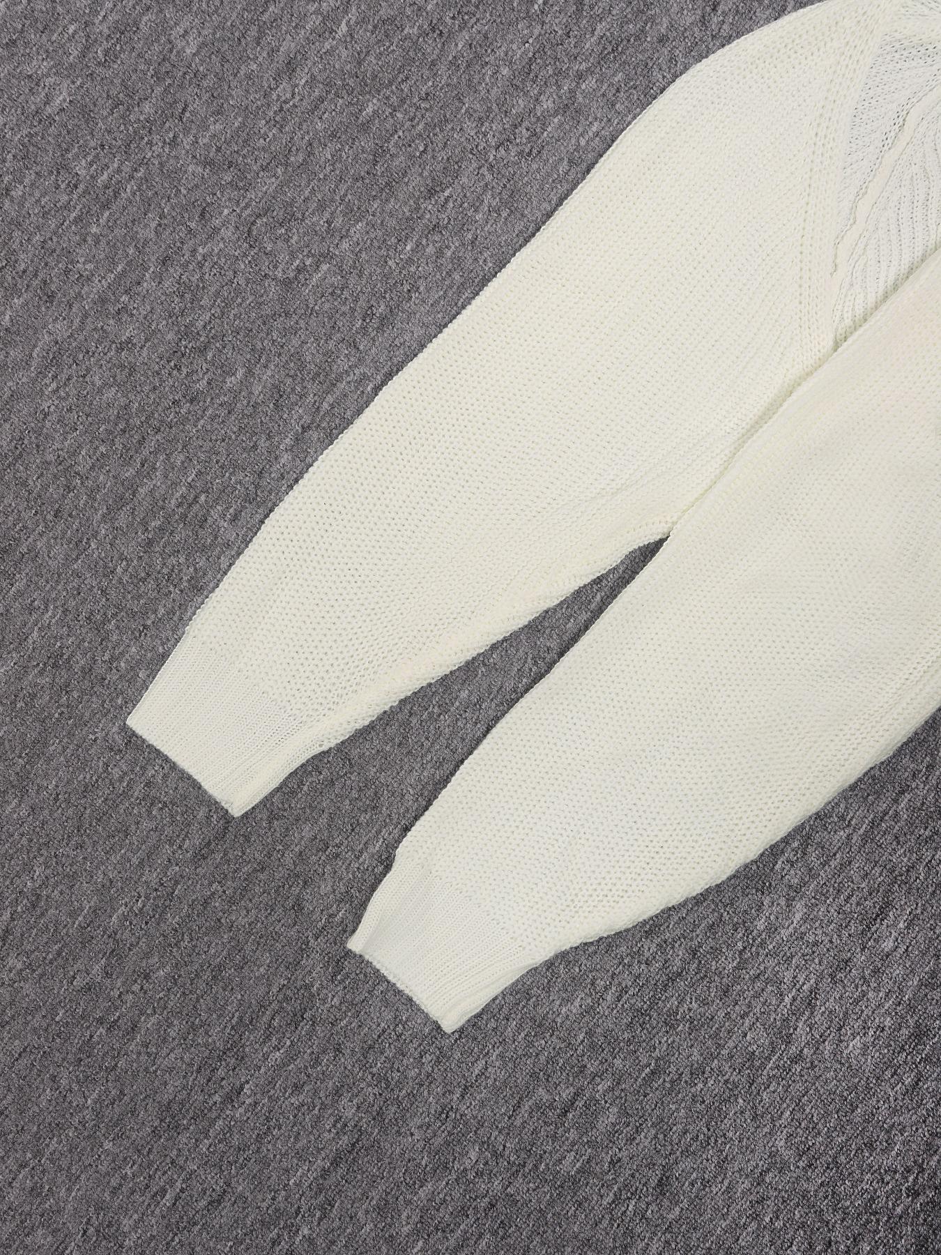 Women's Solid Raglan Sleeve Open Front Crop Shrug Cardigan, Casual Long Sleeve Knitwear for Spring & Fall, Fashion Women's Knit Clothing for Daily Wear Womenswear