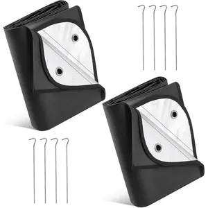 2 Pcs Heavy Duty Emergency Blankets for Survival Camping Blanket Insulated Tarp 60 x 82 Inches Outdoor Waterproof Thermal Reflective Tarp Tent Insulation for Camp Hiking Picnic