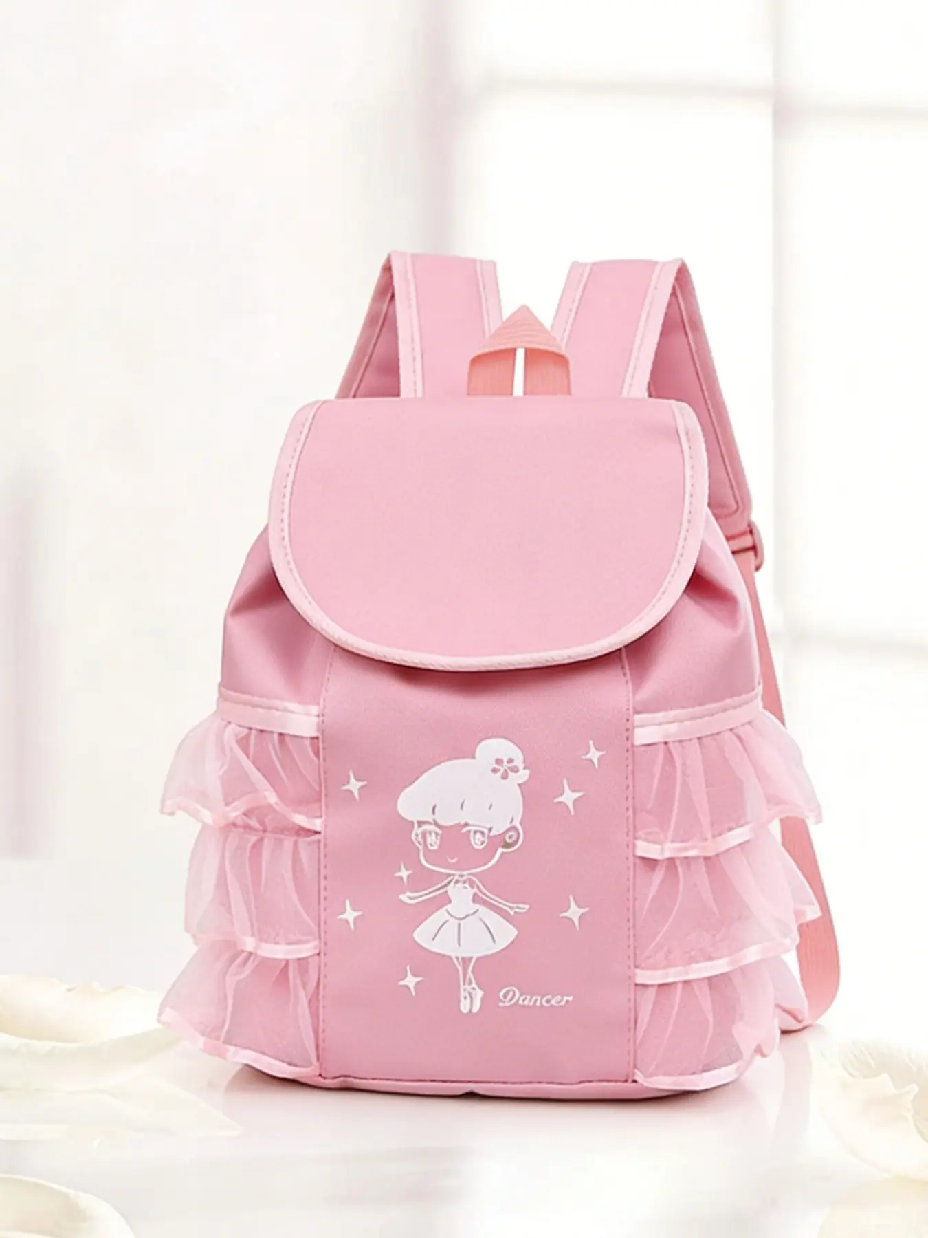 Korean Style Backpack, Girl Ballet Dance Bag, Fashion Practice Shoulder Handbag, Small Princess Book Bag, Trendy Kids Accessories, Cute Backpack