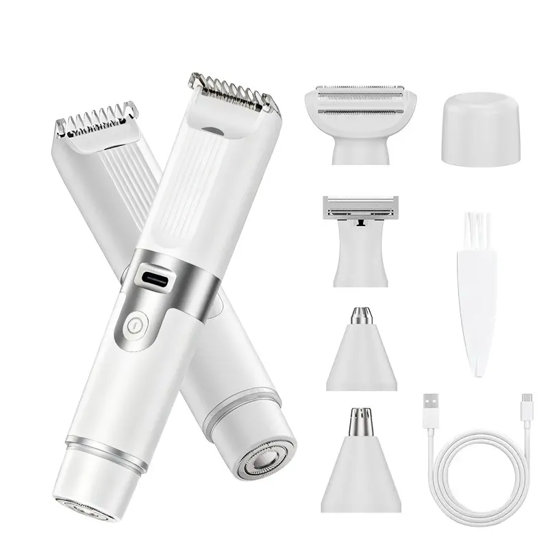 Women's Intimate Hair Remover, Bikini Shaver, 6-In-1 Multi-Function Razor, Underarm & Private Area Trimmer, Gentle & Effective