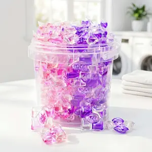 5 in 1 Laundry Detergent Pods – Lavender & Cherry Blossom Floral Scent Washing Capsules, Dual Fragrance Laundry Capsules for Fresh Clothes & Bedding