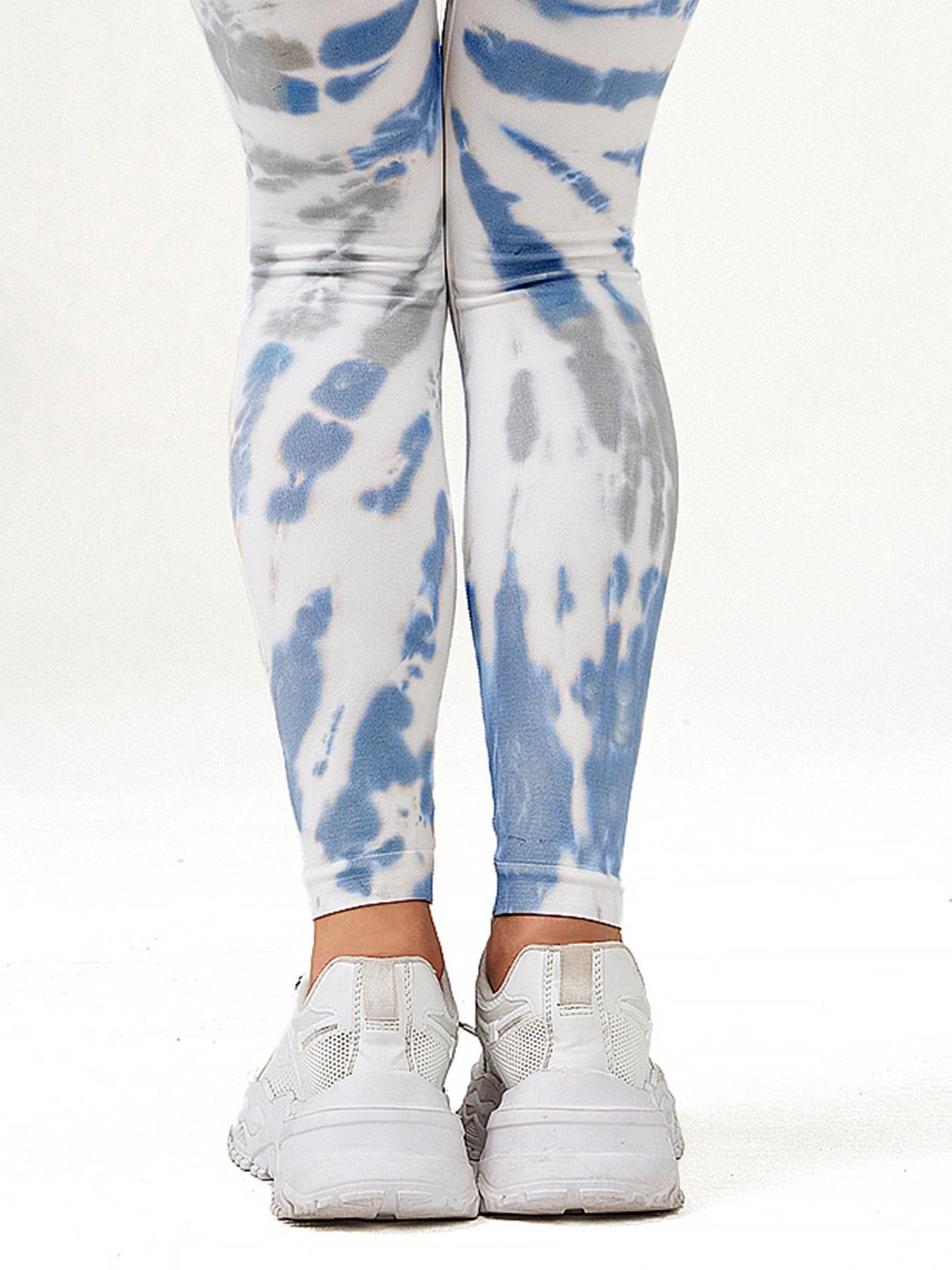 High Waist Tie-Dye Yoga Pants for Women, Tight-Fitting Athletic Leggings for Fall & Winter, Comfortable and Sporty Style