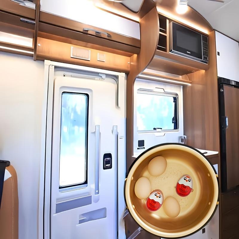 Egg Timer and Egg Holder, Kitchen Fun Soft Boiled and Hard Boiled Egg Timer in or Random Colors, Easy to Read for Perfect Cooking