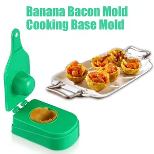 1Count New Banana Bacon Base Mold, Nadamago Criollo Mold, Kitchen Cooking Squeeze Mold, Cooking Base Making Mold, Banana Bacon Kitchen Extrusion Mold, Time-Saving Handy Gadget, Design