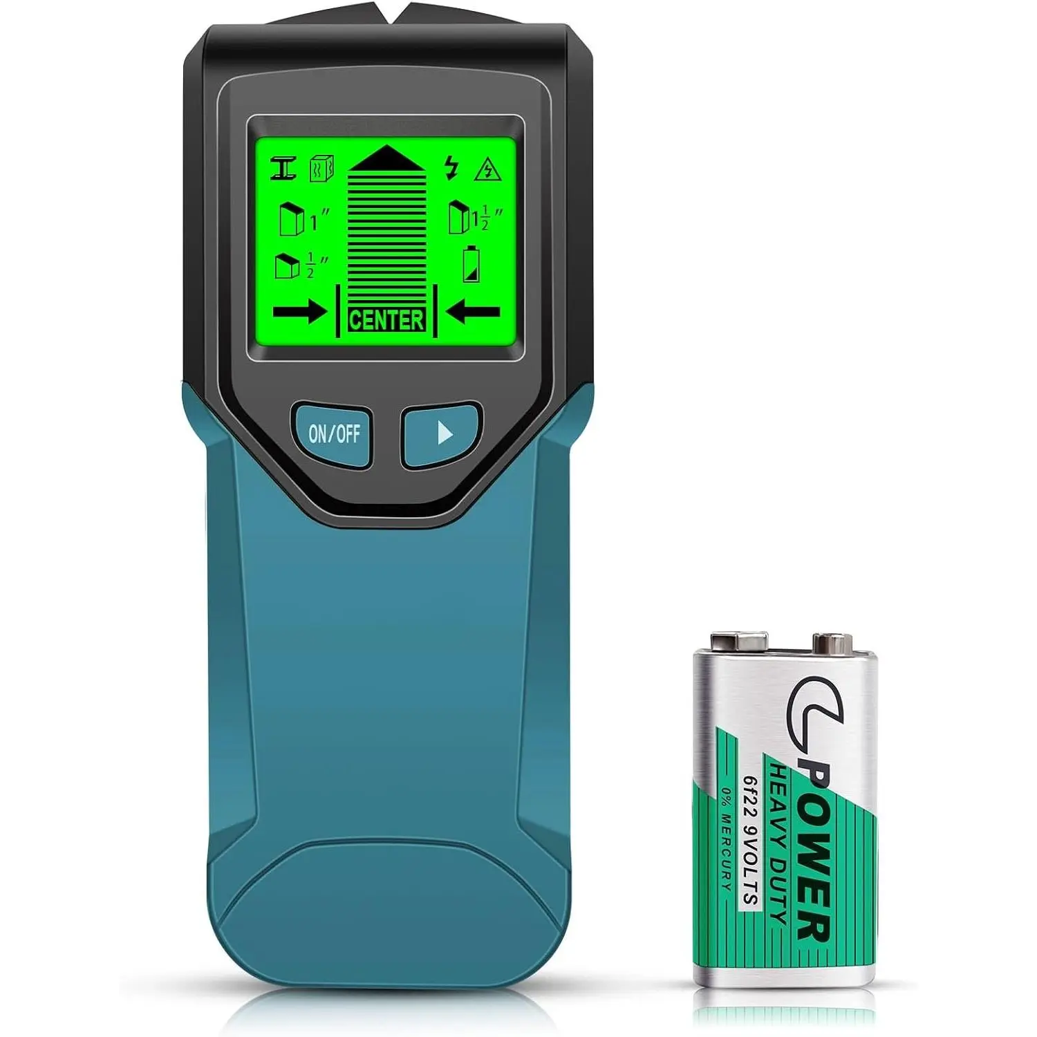 Stud Finder Wall Scanner - 5 in 1 Stud Finder Tool w/ Chip and  LCD Display, Stud Detector Beam Finders for the Center and  of  AC Wire Metal Studs Joist Pipe (‎Dark )